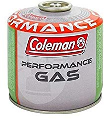 Coleman C300 Performance Gaskartusche mit Gewinde mit 240 g Gas (Mix Butan/Propan) für alle Coleman Produkte mit Schraubverbindung