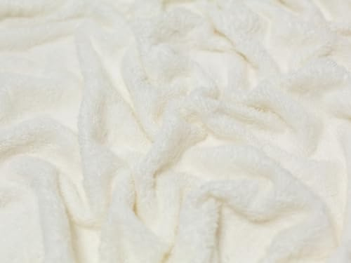Minerva Crafts - Tela de algodón para toallas, color crema (por metro)