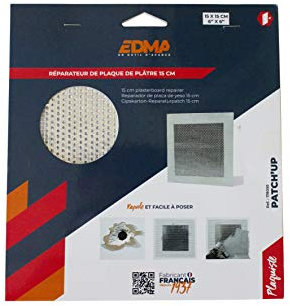 Réparateur plaque de plâtre Patch'Up EDMA 150 x 150 mm - 178055