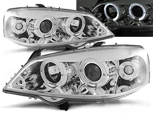 CR-Lights Angel Eyes Scheinwerfer Set in chrom für Opel Astra G 1998-2004
