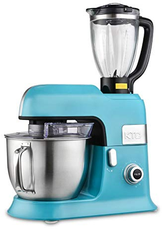 Kitchencook - Expert_xl_blue - Robot Pétrin 6,5l - 1300w - Blender Verre 1,5l
