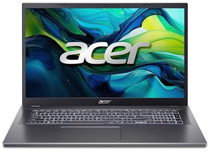 acer Aspire 17 (A17-51M-77Z7) Laptop, 17 FHD IPS Display, Intel Core i7-13620H, 16 GB RAM, 512 GB SSD, Intel UHD Graphics, Windows 11, QWERTZ Tastatur, grau