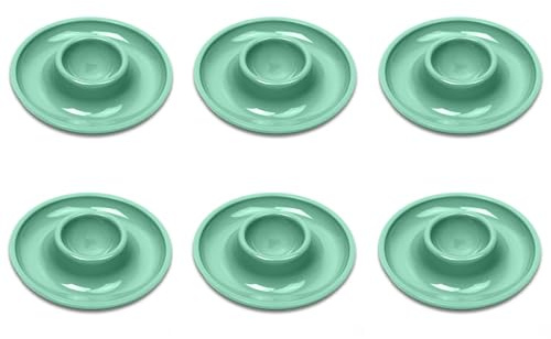 Westmark 6 Portauova, Rotondo, Impilabile, 10 cm, Plastica, Punto, Verde, 206222EM, Verde menta, 6 pz.