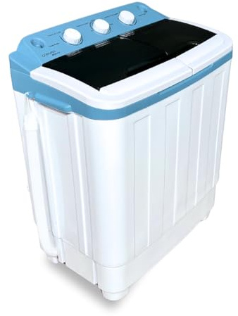 Tangarus Lavadora Portátil Ibiza 5,5Kg - Compacta, Eficiente y Sin Instalación Previa para Tus Aventuras y Uso Diario - Ideal para Camping Con Funda Protectora