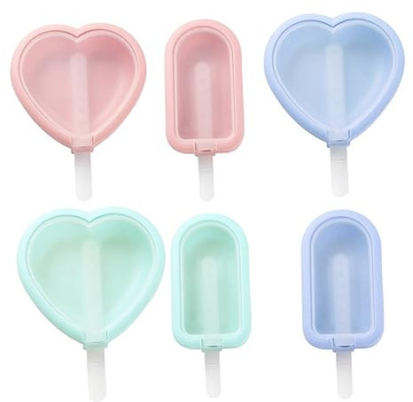 TOPBATHY 6St Eisform eisförmchen kinder ice cream mold Silikonformen Eis am Stiel Hersteller niedlich Schimmel Eiswürfelschale