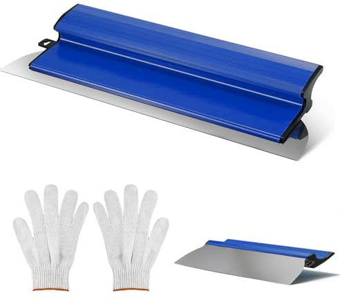 Surface Spatula 40 cm, Spatula Tool with Ergonomic Z Handle and Interchangeable 0.55 mm Stainless Steel Blade, Flexible Skimming Blades Wall Tools for Plastering Walls and Ceilings