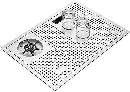 XUCS Évier De Cuisine À Encastrer, Évier De Bar en Acier Inoxydable 304 À Cuve Unique avec Lave-gobelet sous Pression, Ensemble De Crépine De Vidange, pour Cuisine, Bar