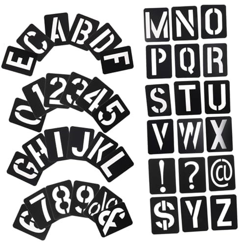 TOPPERFUN 1 Set Buchstabenschablone Lineal Große Buchstabenschablonen Wandmalerei Schablonen Alphabet Schablone Alphabet Buchstabenvorlagen Dekorative Wandschablone
