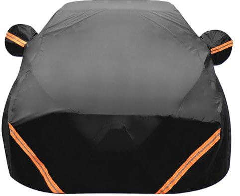 Blivysse Vollgarage Autoabdeckung Kompatibel Mit VW Caddy Van, Wasserdichter Staubdichter Winddichter UV-Schutz(Black)