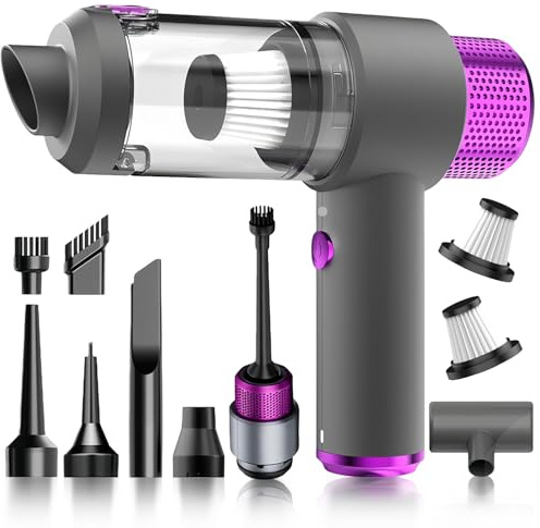 SunplusTrade Handstaubsauger, 20000Pa Akku Handstaubsauger Kabellos, Autostaubsauger mit Waschbar HEPA-Filter, Aufladbar Tragbar Leicht Mini Staubsauger, für den Auto, Küche, Tierhaare