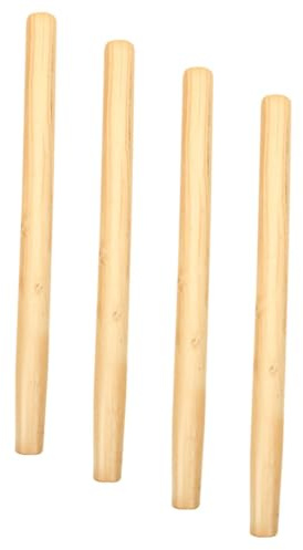 TOYANDONA 4pcs Wooden Handles Replacement for Hoes Sickles Durable Long Handle Tool Replacement Ergonomic Design for Easy Use Installation for Home Industry