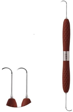 Spatules dentaires en résine, kit de restauration esthétique for résine de remplissage, manche en silicone for couteau à résine, outil de dentisterie en plastique(CT7(1pcs))