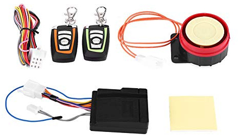 Sonew Système D'Alarme Antivol pour Moto, Télécommande Bidirectionnelle avec Alarme Klaxon 125 DB, Mémoire de Bras Automatique, pour la Plupart des Motos