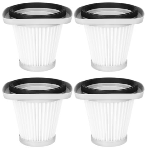 Gadpiparty Staubsaugerfilter-Set, Ersatz-Staubsammler-Sieb, Zubehör mit leicht zu reinigenden Kunststoffelementen für schnurlose und handliche Staubsauger, 4-teilig