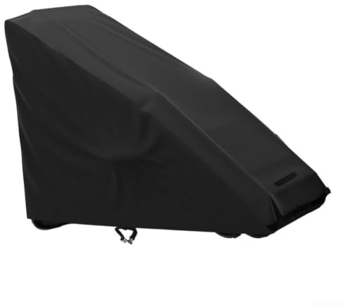 Funda para silla de salón al aire libre, impermeable, tela Oxford, plegable, protector de silla de playa, resistente a los rayos UV, negro, 45 x 39 x 26 pulgadas, se adapta a sofás de patio de una
