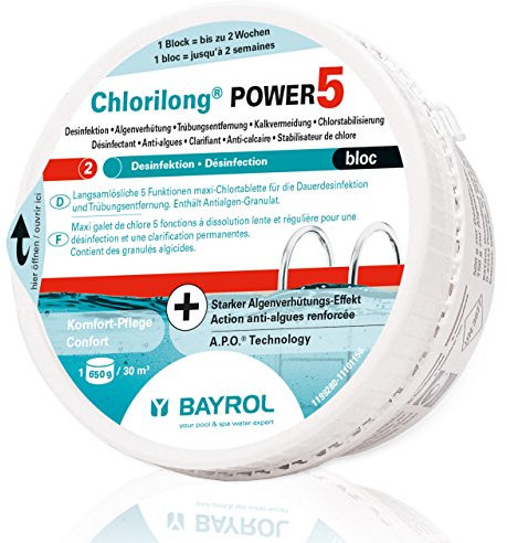 Bayrol Chlorilong Power 5 Bloc Maxi Chlortablette 650 g Dauerdesinfektion