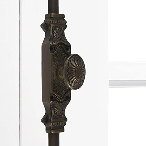 A29 Hardware 6 Feet Solid Brass Corinthian Style Window Cremone Bolt, Antique Brass Finish
