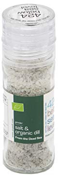 Gourmet Salt Collection from The Dead Sea 3.87oz (Salt & Organic Dill Gourmet Salt)
