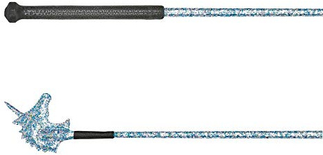Dublin Sparkley Einhorn Reitgerte (65cm) (Blau)