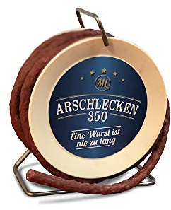 Arschlecken 350 Scharfe Snack-Wurst in der Kabeltrommel, 3,5m lang, 240g
