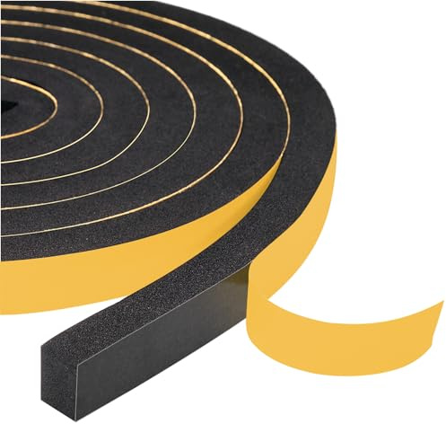 Yotache Foam Tape Weather Stripping for Door 1/2 W X 3/8 T, 13 Ft
