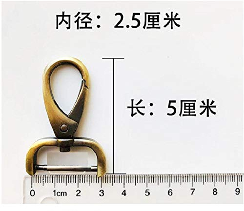 Hook, Leather Bag turnbuckle, Lock-2.5 Ancient Gold