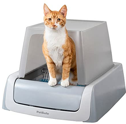 PetSafe ScoopFree - Arenero Autolimpiante Cubierto para Gatos, Segunda Generación - Sin Necesidad de Limpiar, Ofrece Privacidad - Control de Salud