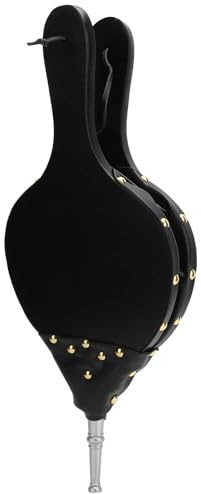 Soffietto in legno per camino, 30 x 18 cm, colore nero, manuale, per esterni, campeggio, barbecue, barbecue, camino, strumenti antincendio (argento)