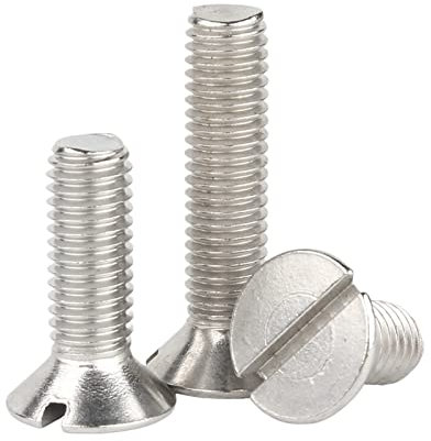 5–50 Stück M1.6/M2/M2.5/M3/M4/M5/M6/M8 304 Edelstahl metrisches Gewinde Schlitz-Senkkopfschrauben