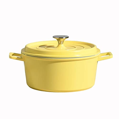 RAKUTE ，Soup Pot Enamel Pot Cast Iron Frying Pan Kitchen Cooking Pot Set Kitchen Utensils Non Stick Pot Ceramic Meal Wok