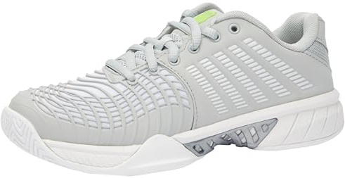 K-Swiss Performance Express Light 3, Scarpe da Tennis Donna, Gray Violet/White/Lime Green, 37.5 EU
