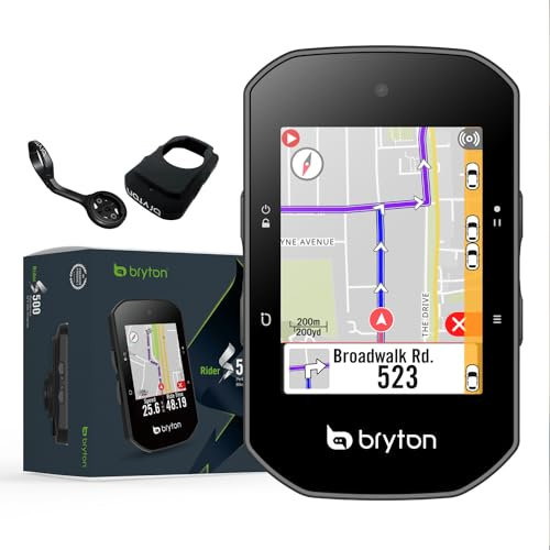 Bryton Rider S500 2.4 pollici Touchscreen a Colori GPS Bici/Ciclismo Computer Offline USA/CA Mappa con Navigazione (Rider S500 E)
