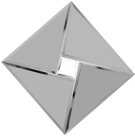 Amosfun Wohnkultur Quadratische Wandfliesen Fliesen Diy Dekor Dekorative Wandfliese Quadratische Fliesen Heimdekorfliese Wandfliesen Für Badezimmer Diy Fliese Glasbaustein Haushalt Spiegel