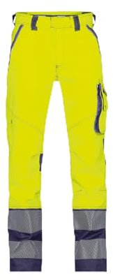 DASSY® Minnesota Stretch-Warnschutzbundhose - Größe 58 - NEONGELB/DUNKELBLAU