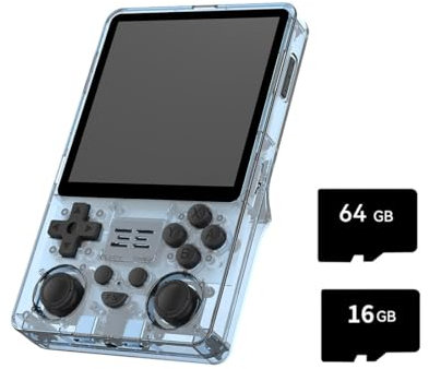 Meiurlex Console di gioco portatile RGB20SX con 10000 Gmaes, console di gioco portatile IPS Open Source Linux Retro da 4 pollici, emulatore portatile da 16+64G 5000 mAh, regalo per bambini e adulti