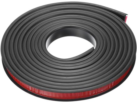 sourcing map U-Shape Edge Banding, 9.8ft x 14mm TPE Self-Adhesive Veneer Edging, Plywood Edge Trim Flexible Furniture Edge Protector for Countertop Cabinet Shelf Repair(Black)