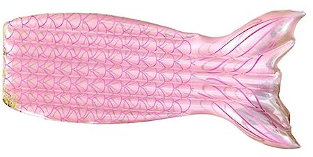 WHAMVOX Matelas Flottant Forme De Queue De Sirène Coussin Gonflable pour Piscine Jouet Aquatique PVC Rose