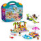 LEGO Friends 2in1 Creative Beach and Travel Suitcase Set for Kids Age 5+, with a Plane Toy, 2 Mini Dolls, Dog & Dolphin Figures, Birthday Gift Comes in a Handy Sorting Box 42672
