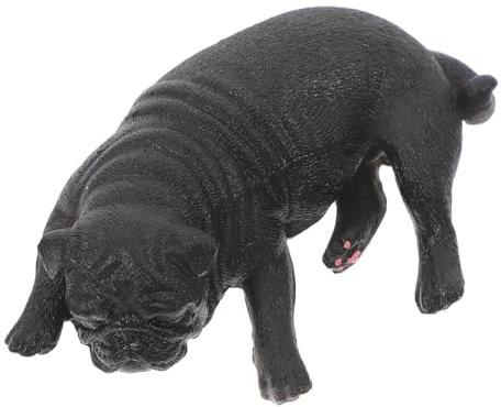 BESTonZON Realistische Hundestatue Für Wohnzimmerdekoration Dekorative Hunde-skulptur Für Schreibtisch Und Garten Exquisites Hundemodell Als Geschenkidee