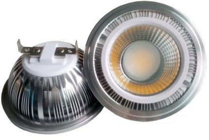JCKJWL Lampadina a riflettore LED da 18 W con interfaccia AR111, faretto in alluminio, G53 Illuminazione di grandi aree(Natural White,G53)