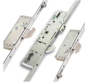 3 Hook 2 Roller Invincible Cylinder Multi Point Door Lock – High Security uPVC & Composite Door Locking System – Smooth Operation & Durable Design (Rogard, Option Intermediate)