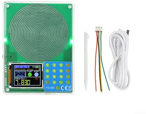 Generatore di segnale di funzione regolabile da 0,01 Hz a 200 kHz per 13 forme d'onda e schermo a colori TFT, design portatile compatto compatibile per applicazioni Schumann Wave (modello plug-in)