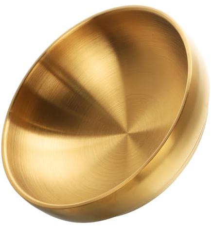 EXHUMKY Cuenco Decorativo Dorado de 21 Cm para Llavero de Entrada, Organizador Metálico Multifuncional para Almacenar Llaves y Joyas en Recibidores y Hogar