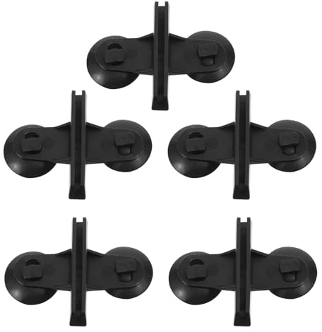 Veemoon 5pcs Aquarium Isolation Plate Clips Glass Clamp Suction Cup for Fish Tank Divider Separating Mesh Sucker Clips