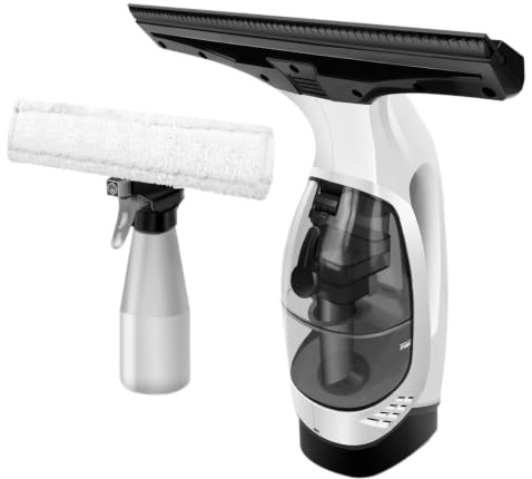 YuLiMirich Fensterputzer Set, Elektrischer Fensterreiniger, kabelloser Fensterreiniger für Fenster, Spiegel, Fliesen, Duschkabinen und Glas, wiederaufladbarer Fensterwischer