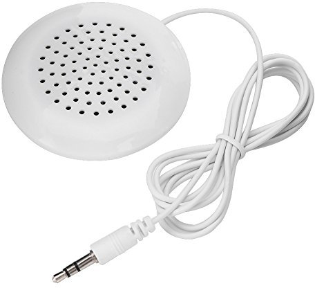 VBESTLIFE Lautsprecher, Stereo Outdoor Lautsprecher, 3, 5mm Lautsprecher Kissen für MP3, MP4, Android, CD Player usw,Weiß.