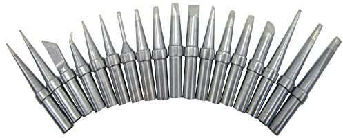 18 Stück ET Ersatz lötspitzen Verwendung für WES51 WES50 WESD51 WE1010NA W1010 WE1010EU WTL1000S-0 WECP-20 PES51 PES50 LR21 LR20 Lötstation Eisengriffspitze Lötkolbenspitze