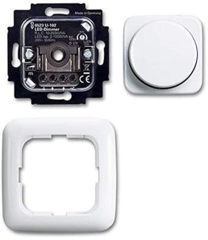 Busch-Jaeger 6523 UJ-214-102 Drehdimmer Drehdimmer LED, Komplettset Reflex SI 2CKA006512A0348