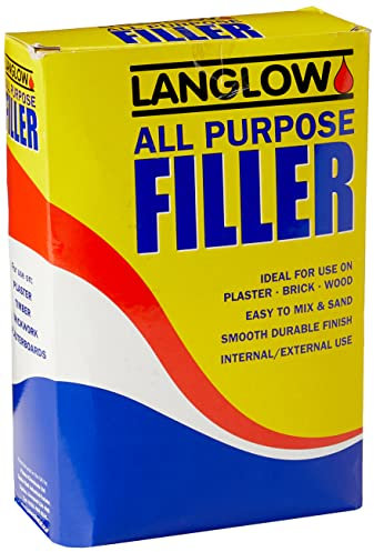 Langlow All Purpose Filler - Smooth Finish, Fast-Drying, Perfect for DIY Home and Interior Repairs, White, 1.5kg