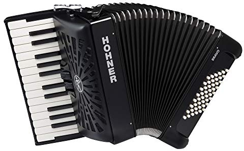Cromatico Hohner Bravo Ii 48 Klaviertafel Schwarz 2019 (Silentkey)